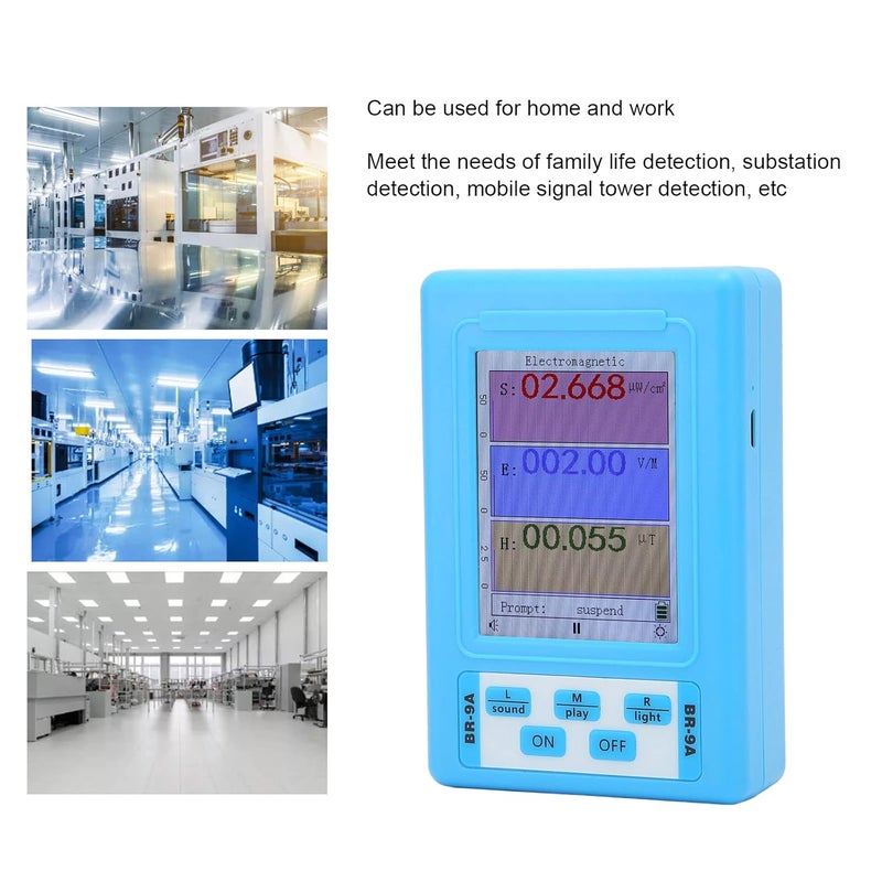 كاشف إشعاع المجال المغناطيسي EMF من مادة ABS عالي الحساسية ونطاق تردد واسع للاستخدام المنزلي - Image 4