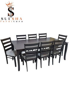 MODREN DESIGN 8 SEATER WOODEN DINING SET WITH CHAIRS WENGI - pzsku/Z99FAD44372547B8767B0Z/45/_/1673038056/affe4793-7139-4abe-8e94-1fa4b506f3ec