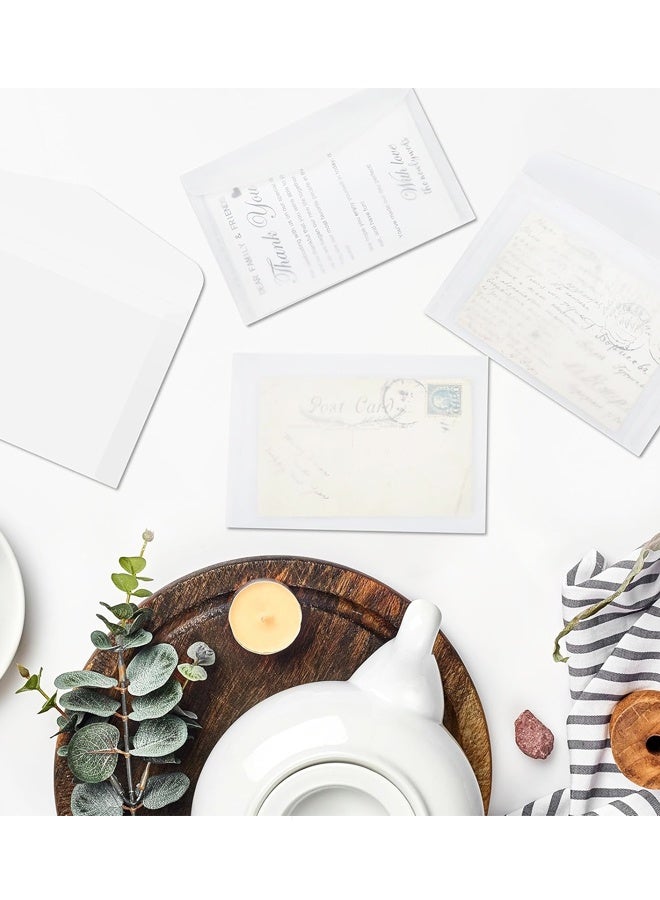 30 قطعة من مغلفات ورقية شفافة، مغلفات ورقية شفافة صغيرة للطوابع والبذور وتذاكر اليانصيب وجمع العملات المعدنية - Image 5