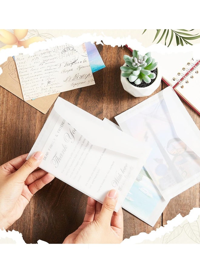 30 قطعة من مغلفات ورقية شفافة، مغلفات ورقية شفافة صغيرة للطوابع والبذور وتذاكر اليانصيب وجمع العملات المعدنية - Image 4