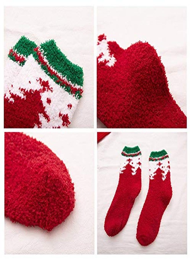 جيلوهو جوارب جيلوو الشتوية الناعمة للنساء والفتيات، هدايا لطيفة ومرحة ومريحة ودافئة، جوارب عيد الميلاد (مقاس واحد للنساء من 5 إلى 10، 12 زوجًا في 12 نمطًا) - Image 4