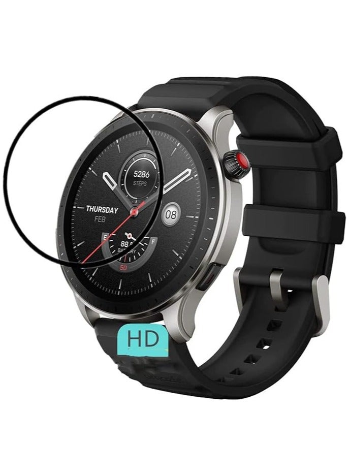 PET Black Frame Screen Protector Compatible with Mibro X1 Smartphone Watch  - Image 2
