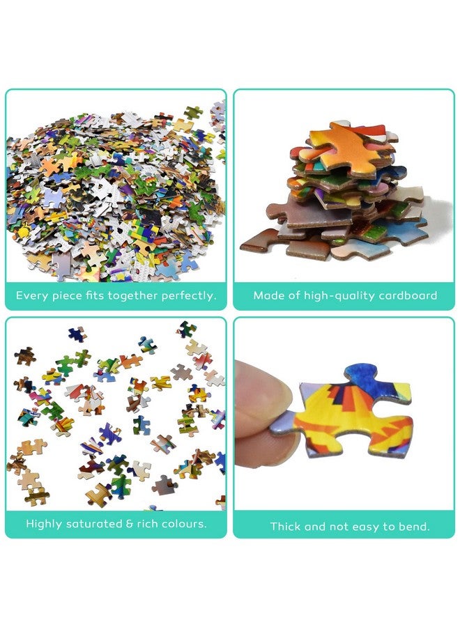 HUADA TOY Jigsaw Puzzles For Adults 1000 Pieces, Hot Air Balloon Interlock Perfectly Letter On Back No Dust, Home Decor Birthday Party Gift Toy For Men Women Elders Seniors (27.5"X19.6"), 1:1 Poster - Image 3