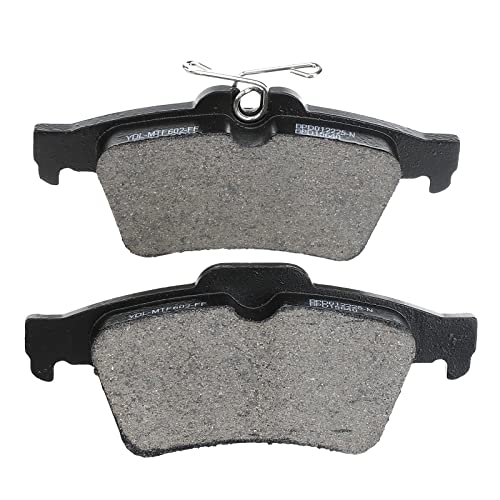 A-Premium 11.02 inch (280mm) Rear Solid Disc Brake Rotors + Ceramic Pads Kit Compatible with Select Ford Models - C-Max CMax 2013-2018, Escape 2013-2016, Transit Connect 2014-2018, 6-PC Set - Image 4