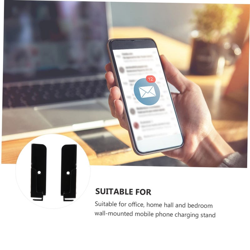 Wall Mounted Adjustable Tablet and Phone Holder Organizer Bracket for Home and Office Use - Image 4