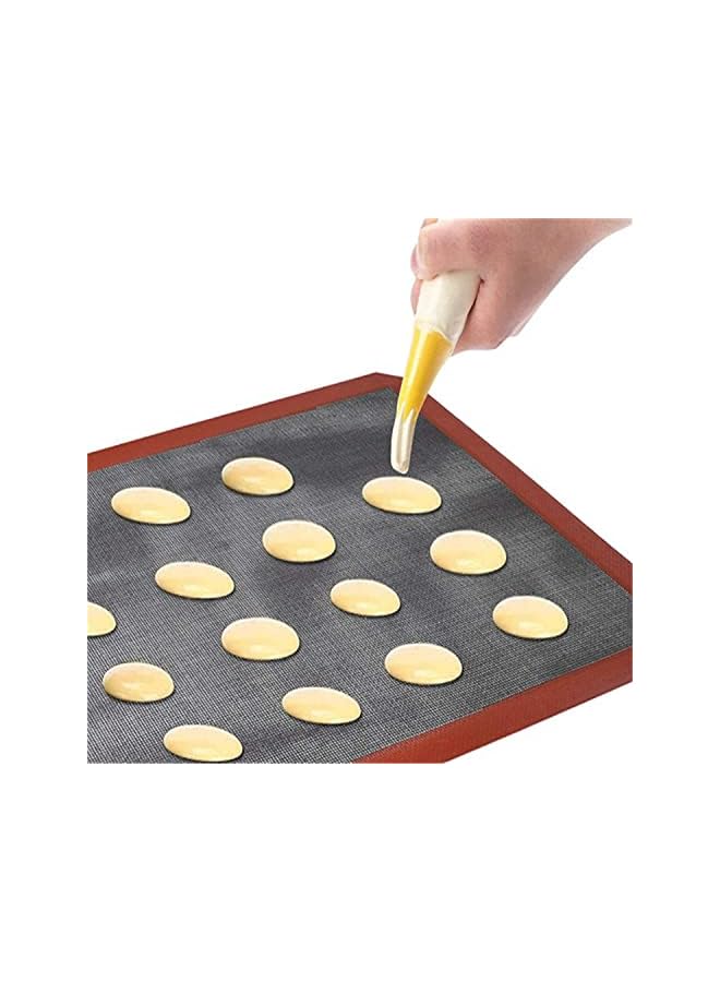 ECVV Silicone Baking Mat Sheet Non-Slip Washable Reusable Baking Tray Washable Reusable Non-Stick Tray Liner for Bake Pans and Rolling Heat-Resistant Cooking Bakeware Mat BPA 40x30cm  - Image 4