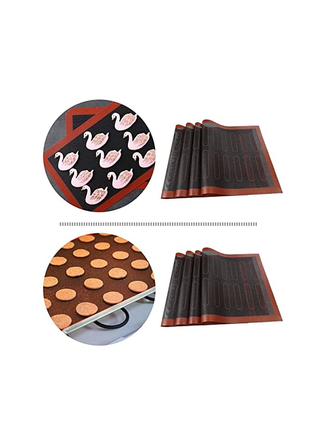 ECVV Silicone Baking Mat Sheet Non-Slip Washable Reusable Baking Tray Washable Reusable Non-Stick Tray Liner for Bake Pans and Rolling Heat-Resistant Cooking Bakeware Mat BPA 40x30cm  - Image 5