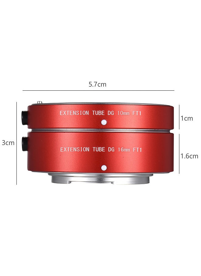 Fotga - Macro Extension Tube Ring Set 10mm + 16mm Auto Focus Adjustable Aperture Replacement for Olympus E-P1 E-P2 E-PL1 E-PL2 Panasonic G1 G2 G10 GF1 GF2 GF3 Micro Four Thirds MFT M4/3 Mount Cameras - Image 1