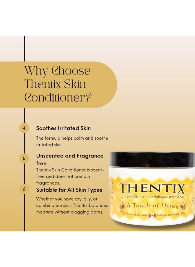 THENTIX Skin Conditioner, 8oz - Non-Greasy, Unscented Moisturizer for Sensitive Skin, Nourishes Face, Body & Hands - Image 2