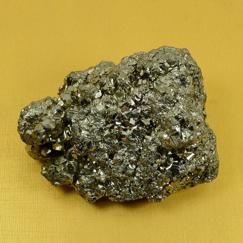 Reiki Crystal Products Reiki Crystal Products Natural AAA Pyrite Raw Rough Cluster Peru Pyrite for Healing Vastu Gifts Wealth Attracts Business Luck 175 Gm Color Golden  - Image 5