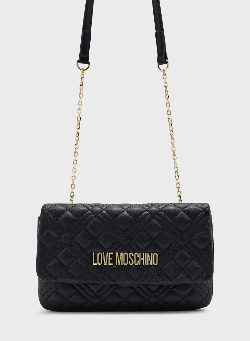 Love Moschino Quilted Clutch Bag