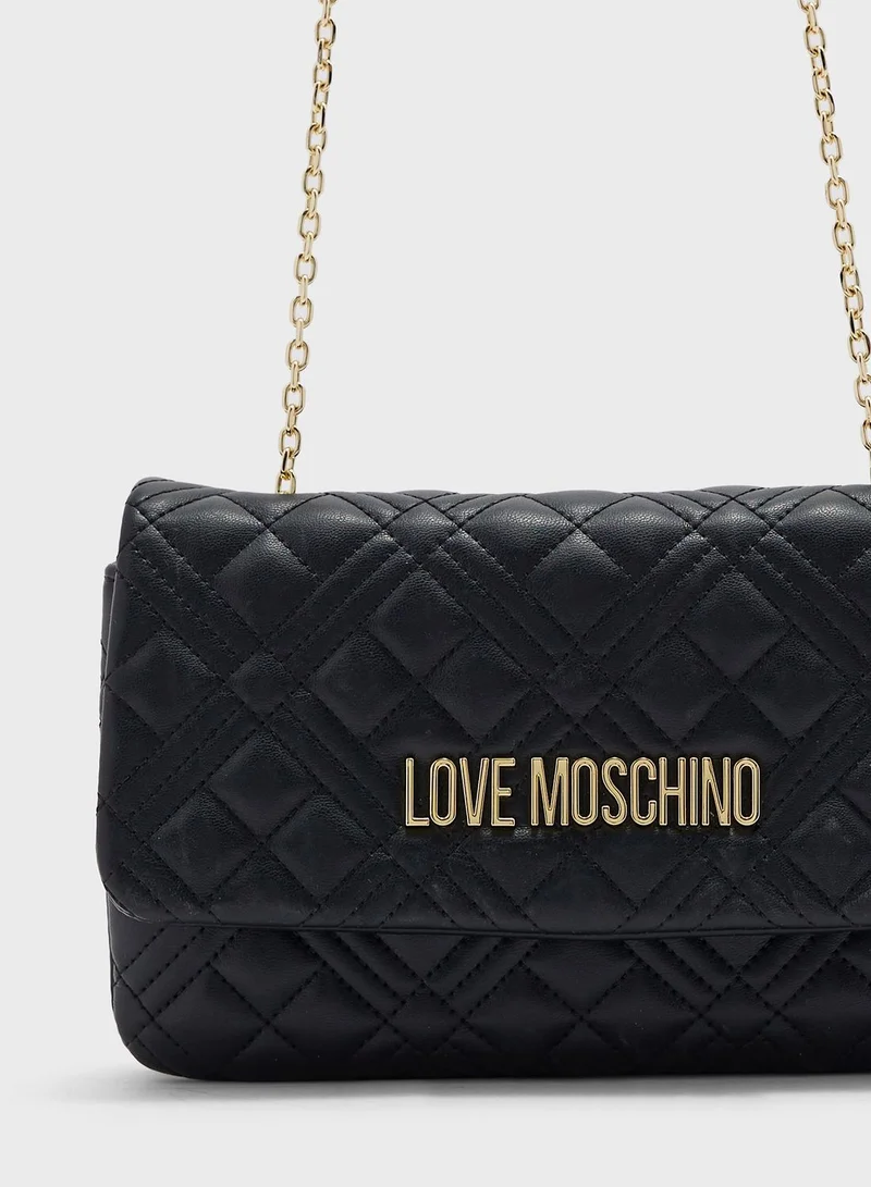 Love Moschino Quilted Clutch Bag