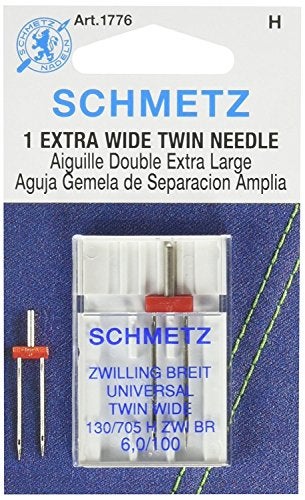 Schmetz Universal Needle Twin Extra Wide Size 100/6.0 - Image 1