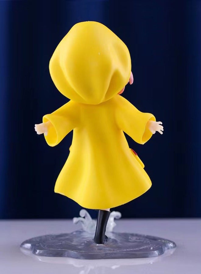 SPY x FAMILY Anya Action Figure with Base, Raincoat Anya Model Figure Toy,  PVC Character Model Statue, for Desktop Decorations/Collectibles, Gifts for Fans, Friends, 10*12 CM  - Image 3