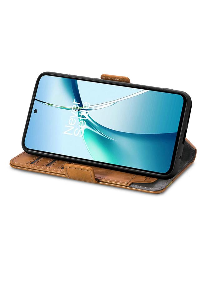 اس-توب جراب لهاتف Redmi Note 14 4G مقاس 164.84 مم، جراب هاتف جلدي مزدوج مغناطيسي من Neo Splicing - Image 4