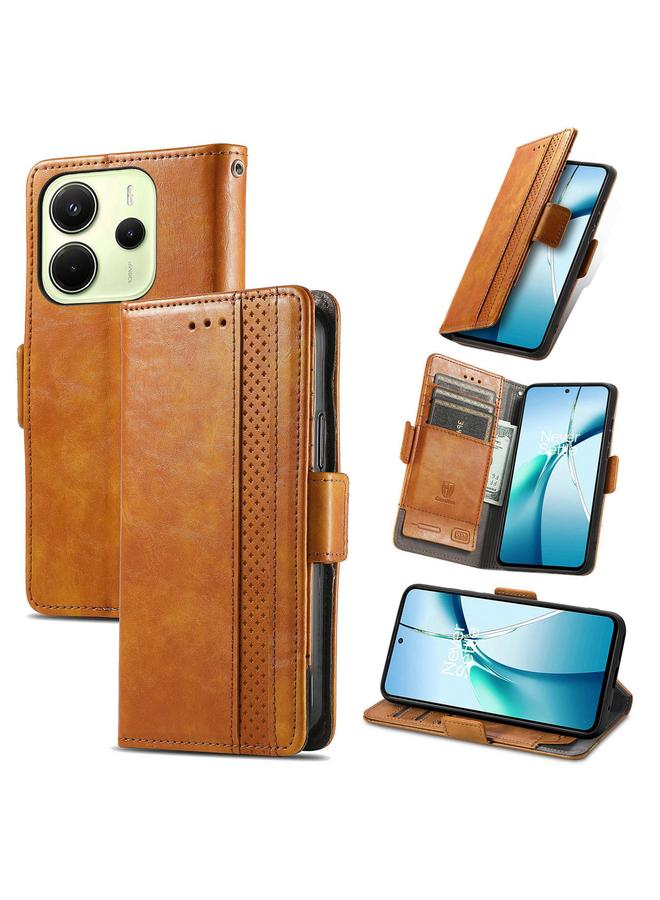 اس-توب جراب لهاتف Redmi Note 14 4G مقاس 164.84 مم، جراب هاتف جلدي مزدوج مغناطيسي من Neo Splicing - Image 1