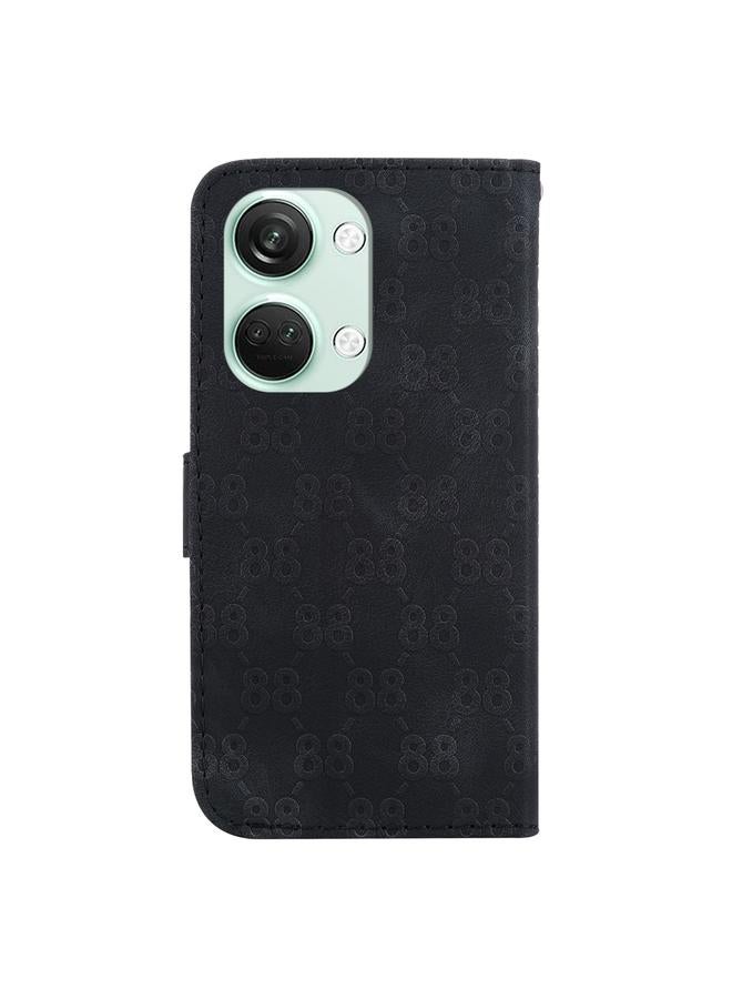 S-TOP Case For OnePlus Nord 2T Double 8-shaped Embossed Leather Phone Case - Image 3
