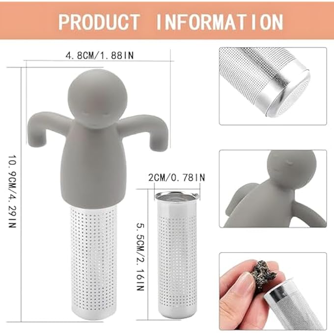 بوليفياز مصفاة شاي مكونة من قطعتين، موزع شاي متعدد الألوان بتصميم كرة سريعة الفتح، مصفاة شاي فاخرة لأوراق الشاي السائبة، مثالية لتخمير الشاي في المنزل والمكتب - Image 4