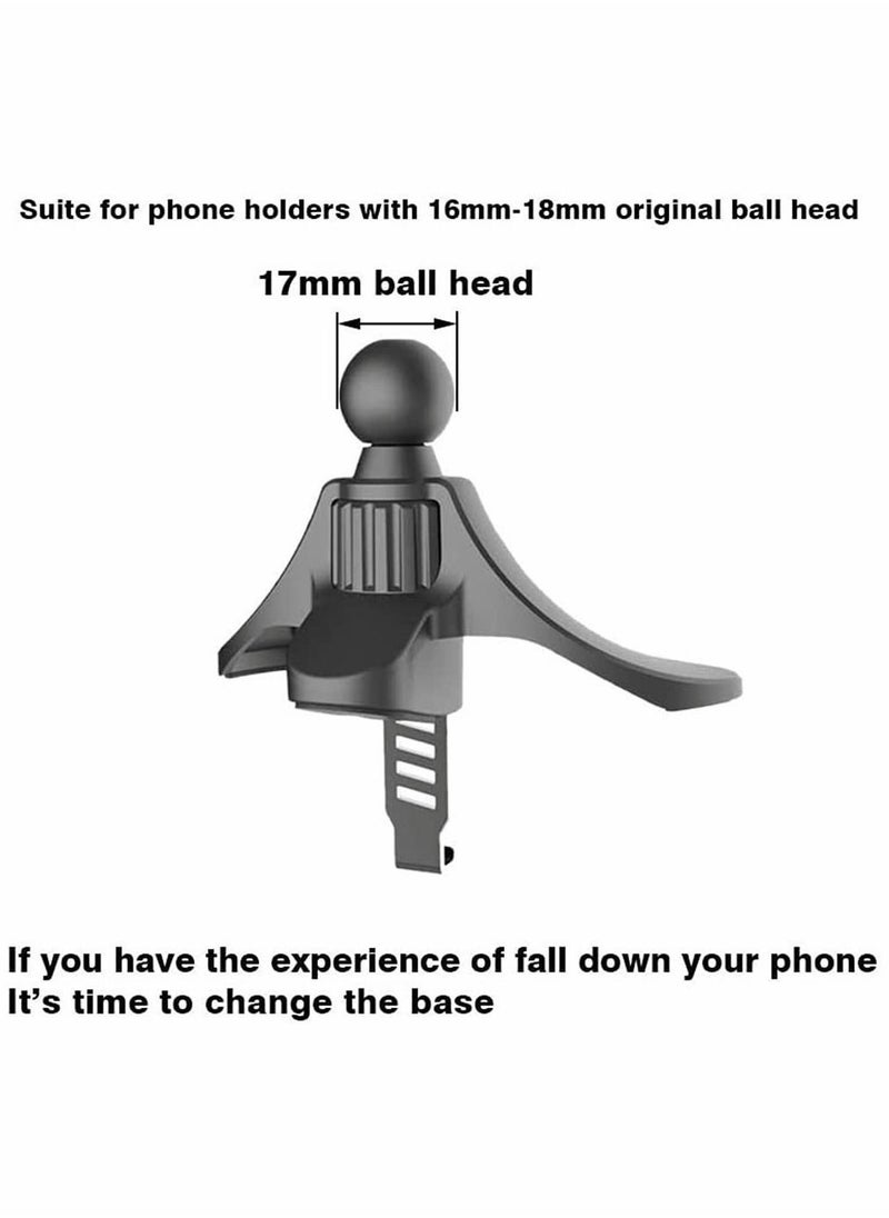 Y&D - Car vent phone holder base,Never fall down hook mount base,Adjustable base universal for 17mm diameter ball head (Triangle base) - Image 1