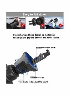 Y&D Car vent phone holder base,Never fall down hook mount base,Adjustable base universal for 17mm diameter ball head (Triangle base)  - Image 2