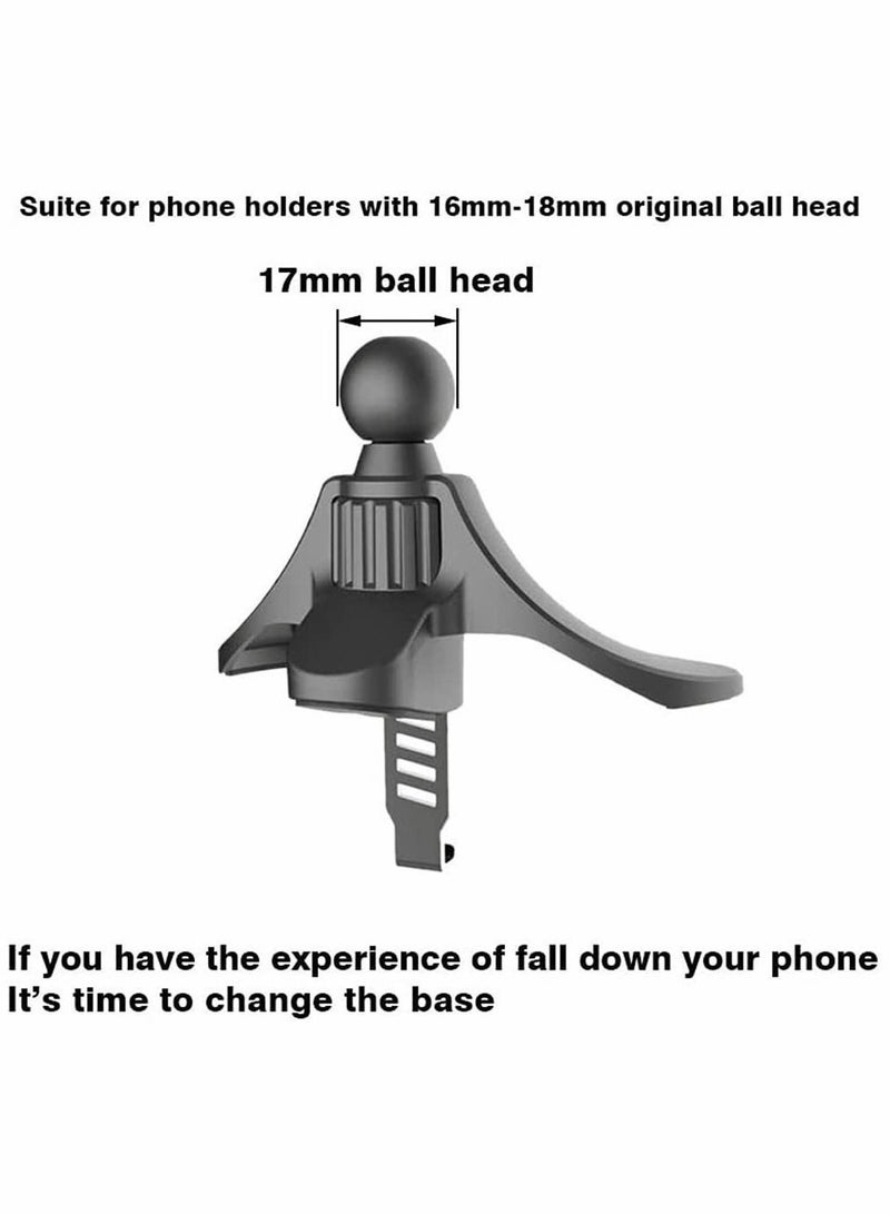 الأزرق جي دبليو Car vent phone holder base,Never fall down hook mount base,Adjustable base universal for 17mm diameter ball head (Triangle base) - Image 5