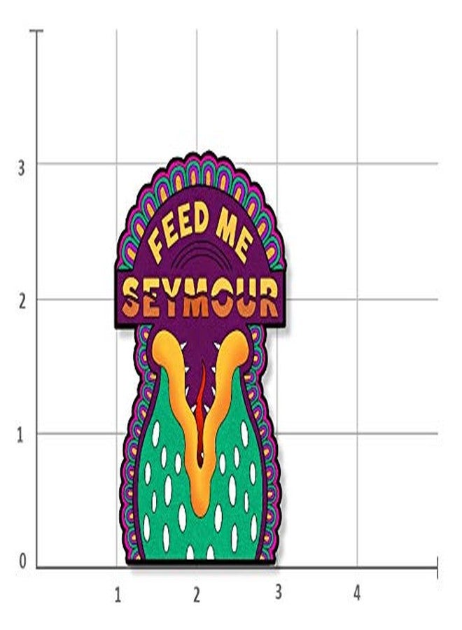 Coloring Broadway - Little Shop of Horrors Inspired Stickers (Set of 5) “Feed Me Seymour” Sticker Collection, Broadway Musical Merchandise, Die-Cut & Bubble Free Vinyl, Ideal Gift for Theatre Lovers - Image 2
