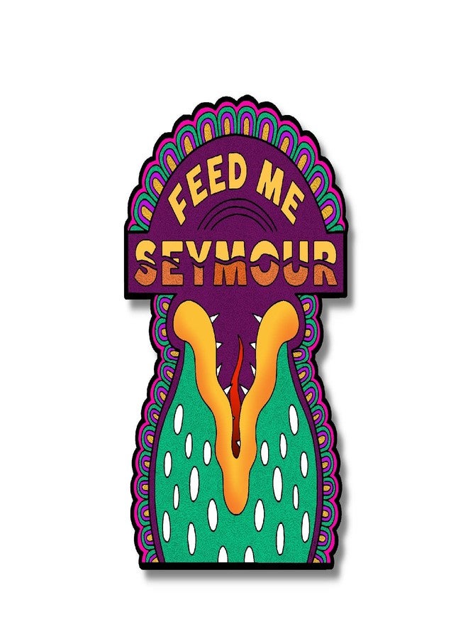Coloring Broadway - Little Shop of Horrors Inspired Stickers (Set of 5) “Feed Me Seymour” Sticker Collection, Broadway Musical Merchandise, Die-Cut & Bubble Free Vinyl, Ideal Gift for Theatre Lovers - Image 1
