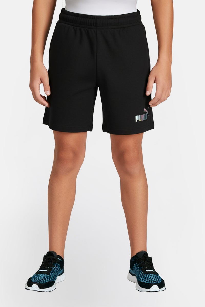 PUMA Kids Boy Sportswear Fit Running Shorts, Black - Image 1