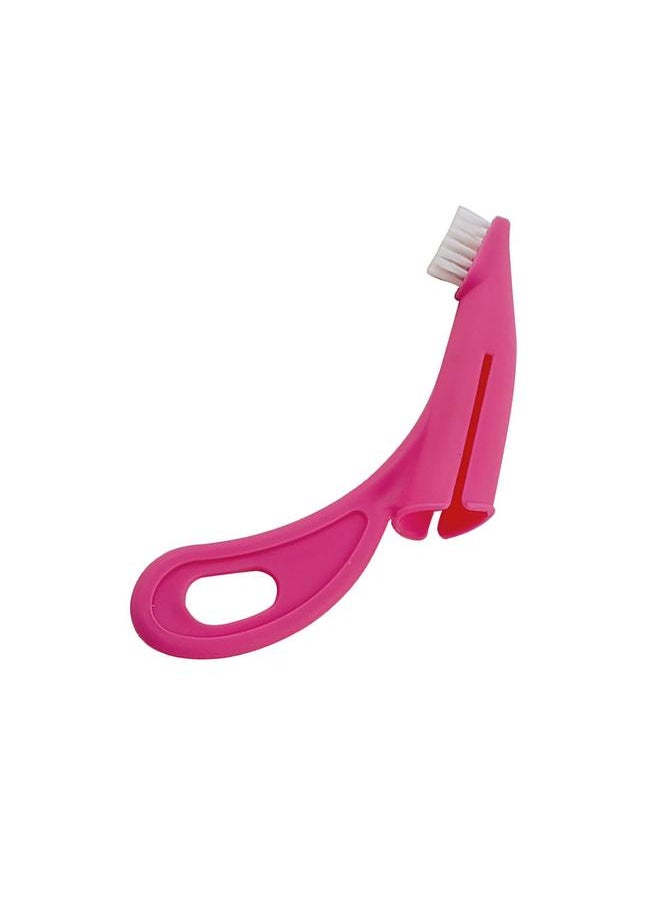 Thoraya Dog Finger Toothbrush Nylon Bristle Dental Oral Care Pet Finger Brush Teeth Gums Care Kit for Dogs Cats Red  - Image 4