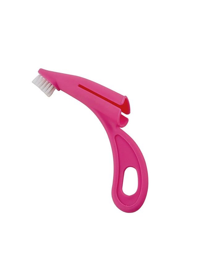 Thoraya Dog Finger Toothbrush Nylon Bristle Dental Oral Care Pet Finger Brush Teeth Gums Care Kit for Dogs Cats Red  - Image 2