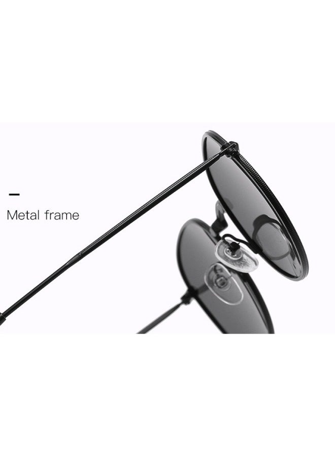 FPC Classic Round Sunglasses Man Vintage Small Frame Driving Sun Glasses Retro Male Black Shades  - Image 5