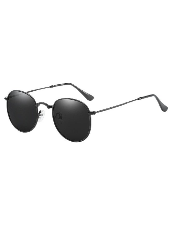 FPC Classic Round Sunglasses Man Vintage Small Frame Driving Sun Glasses Retro Male Black Shades  - Image 1