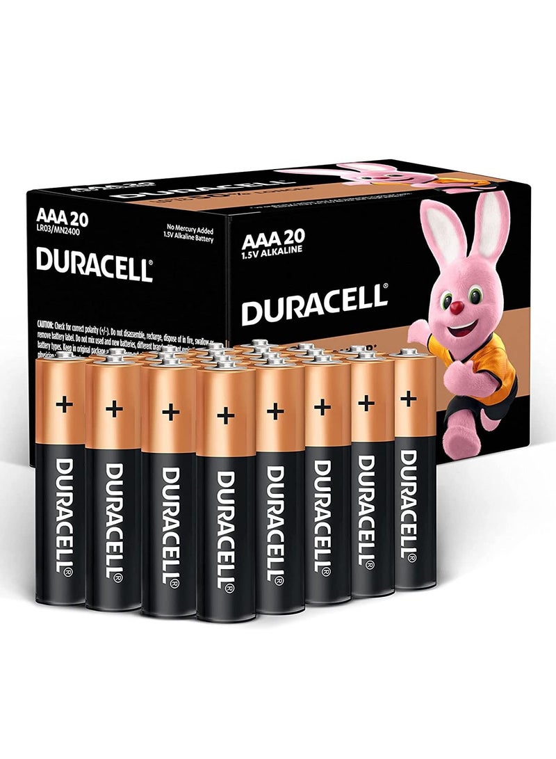 دوراسيل AAA 1.5V بطاريات قلوية LR03 حزمة طاقة طويلة الأمد من 20 - Image 2