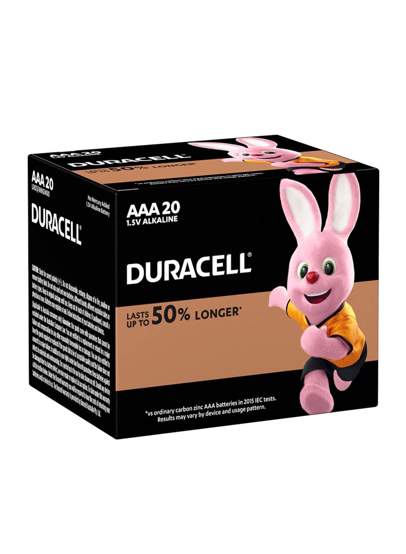 دوراسيل AAA 1.5V بطاريات قلوية LR03 حزمة طاقة طويلة الأمد من 20 - Image 1