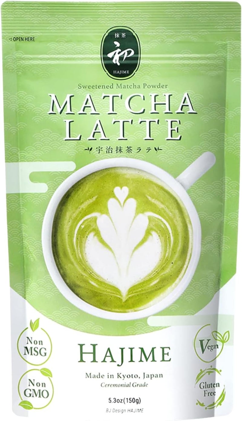 BJdesign HAJIME Sweetened Matcha Latte Powder - Image 1