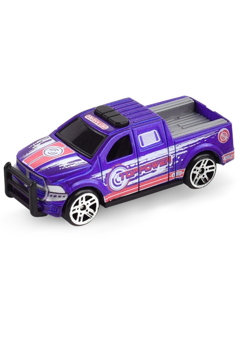 Little Story 6 Pieces Alloy Sliding Pickup Toy Truck - Multicolor  - Image 4