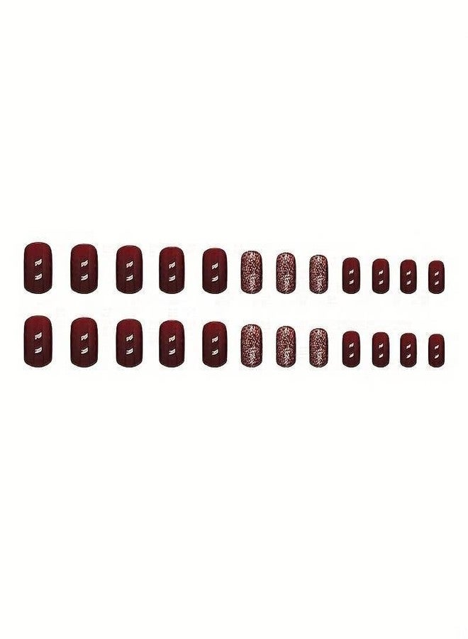 ZOONA 24PCS Everlasting French Nails Artificial Nails Art Set| Lightweight & Long Lasting| Easy To Use| Quick Fix For Festivals & Special Occasions (W1199) - Image 4
