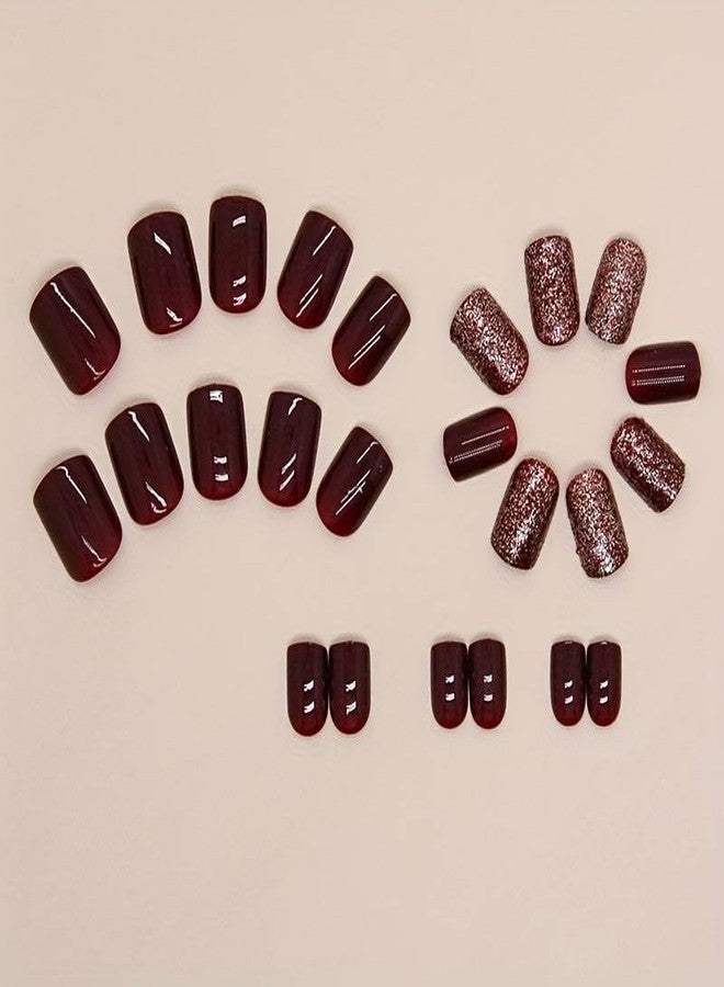 ZOONA 24PCS Everlasting French Nails Artificial Nails Art Set| Lightweight & Long Lasting| Easy To Use| Quick Fix For Festivals & Special Occasions (W1199) - Image 2