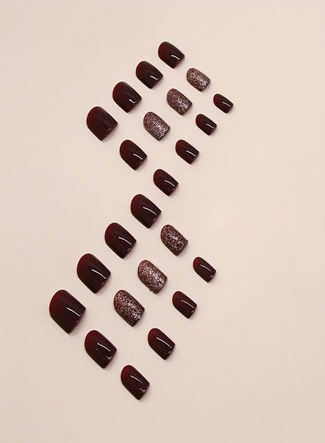 ZOONA 24PCS Everlasting French Nails Artificial Nails Art Set| Lightweight & Long Lasting| Easy To Use| Quick Fix For Festivals & Special Occasions (W1199) - Image 3