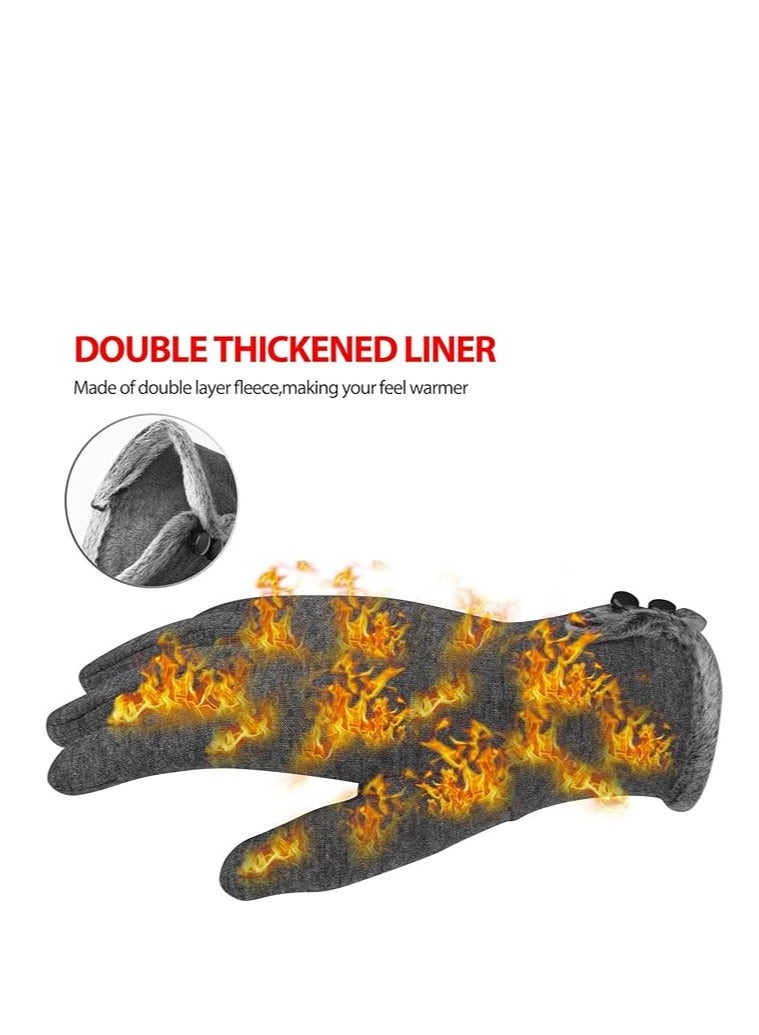 KASTWAVE Women Winter Gloves Warm Touchscreen Gloves Windproof Gloves for Women Girls Ladies Winter Using Gifts - Image 3