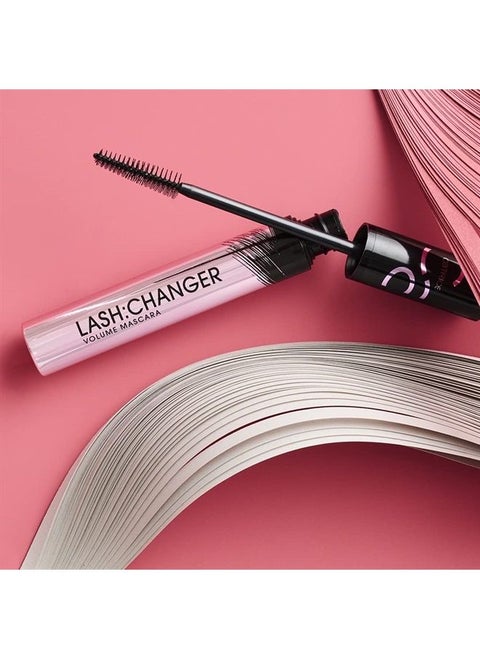 Lash Changer Volume Mascara | Ultra Black With Hyaluronic Acid | Volumizing, Separating, & Nourishing | Made Without, Silicones, Parabens, & Microplastic Particles