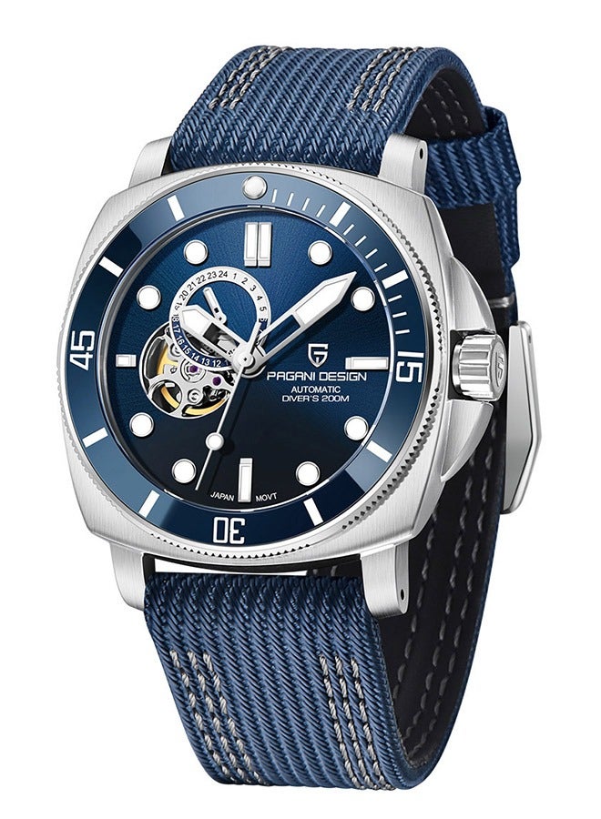 PAGANI DESIGN PD1736 Men's Automatic Watches Fashion Mens Mechanical Wristwatches Skeleton Dial Analog Casual Leather Bracelet  - Image 2