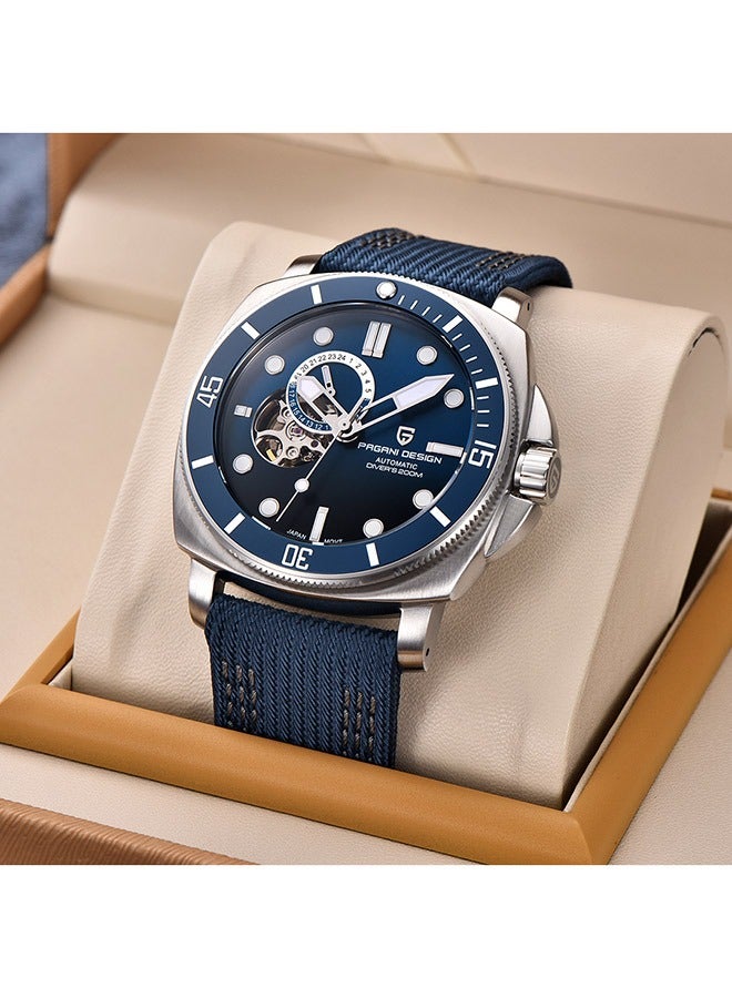 PAGANI DESIGN PD1736 Men's Automatic Watches Fashion Mens Mechanical Wristwatches Skeleton Dial Analog Casual Leather Bracelet  - Image 1