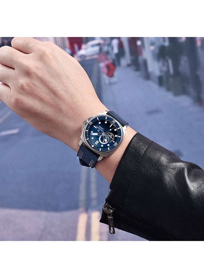 PAGANI DESIGN PD1736 Men's Automatic Watches Fashion Mens Mechanical Wristwatches Skeleton Dial Analog Casual Leather Bracelet  - Image 3