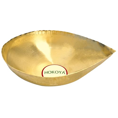 HOKOYA Pital Formal Diya Sets for Diwali / Dussehra / Evening Puja in Home / Mandir / Temple (X-Large, 1) - Image 1