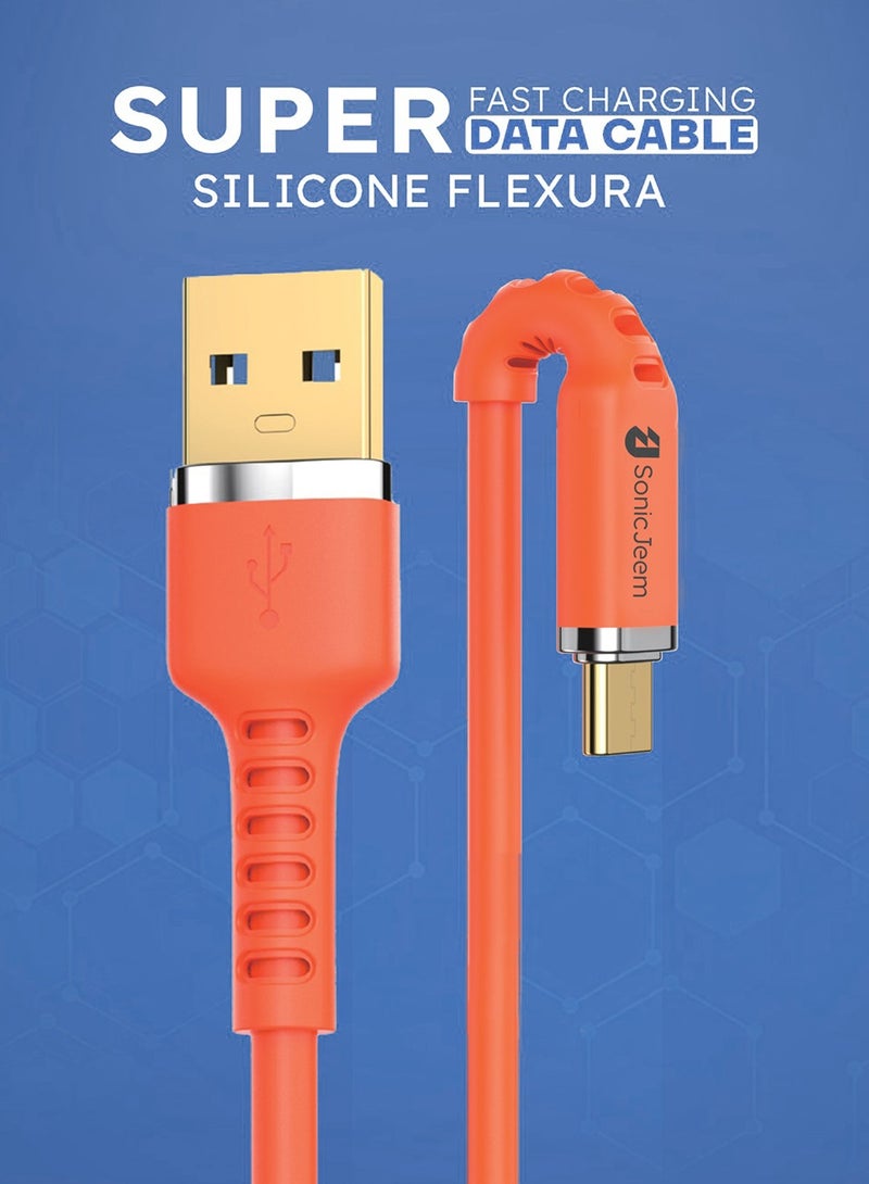 SONIC JEEM Silicone Flexure Super Data Cable USBA- TYIP-C SJ115B - Image 2