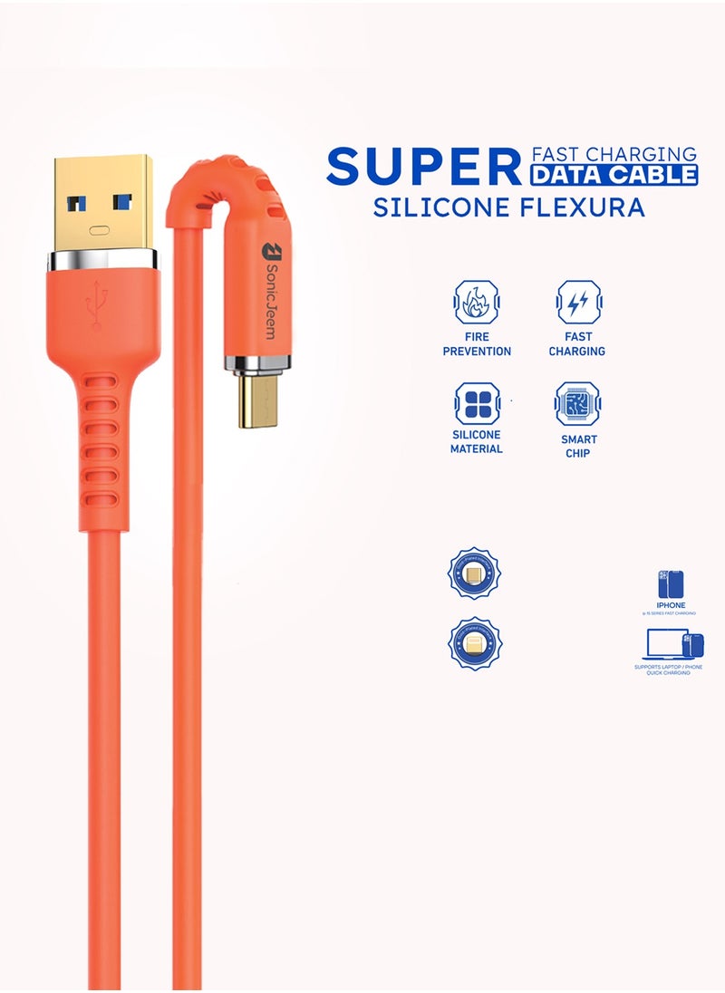 Silicone Flexure Super Data Cable USBA- TYIP-C SJ115B - pzsku/Z99FBFA42BEBB8838AF9BZ/45/_/1738074707/4ec70bf8-7fe6-4d19-9fd7-5d09a2722e54