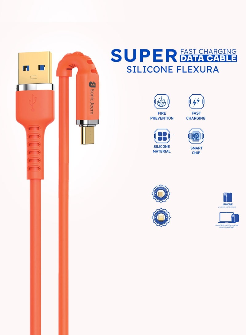 SONIC JEEM Silicone Flexure Super Data Cable USBA- TYIP-C SJ115B - Image 4