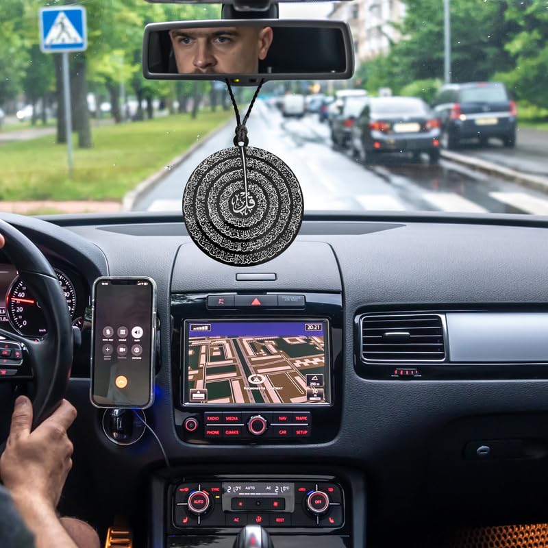 M Men Style Ayatul Kursi for Car - Islamic Hanging Ornament, Double - Sided Allah Hanging Accessories, Acrylic Hanger Pendant for Decoration SCr202509 - Image 5
