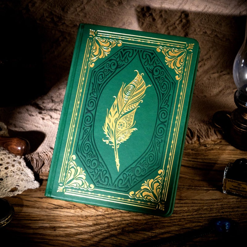 CAGIE 320 Pages Thick Hardcover Journaling Notebooks Vintage Leather Journal for Women Men A5 College Ruled Journals for Writing with Gift Box, 5.7 x 8.3 in, Green 2 - Image 5
